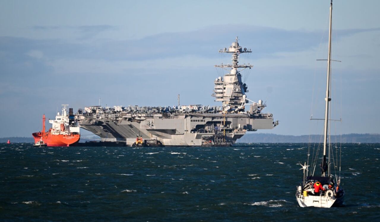 El USS Gerald Ford es el portaaviones más grande y poderoso del mundo