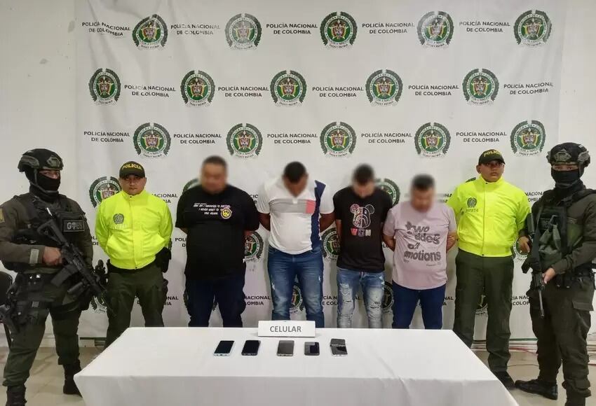 Capturan a cuatro miembros del Clan del Golfo en Córdoba.