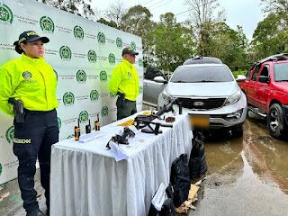 Así fue el robo a una joyería en Popayán; la Policía incautó material de guerra usado en el hurto.
