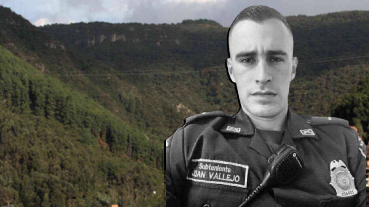 El subteniente Juan Pablo Vallejo no podrá conocer a su segunda hija, porque un delincuente lo asesinó de un disparo en la cabeza en Bogotá.