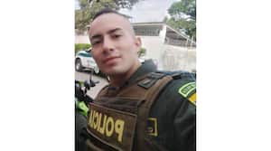 Patrullero Cristian Lozano Obando, asesinado.