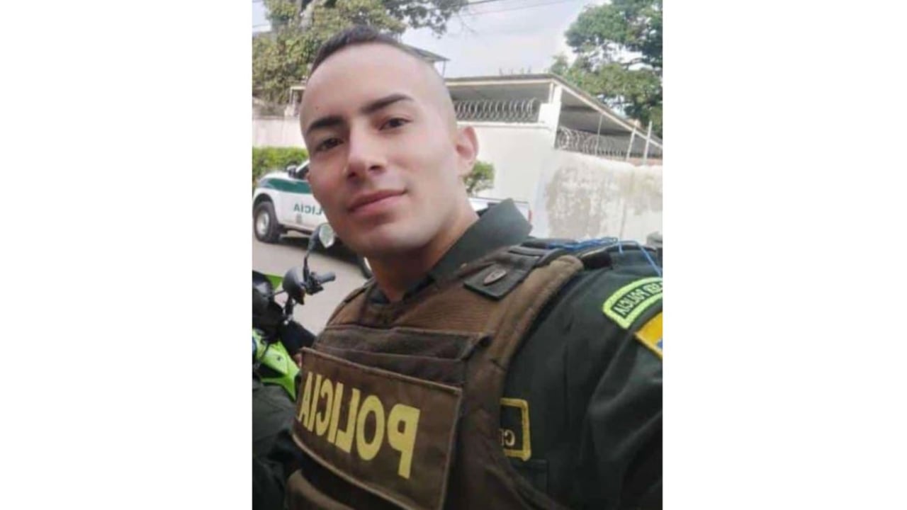Patrullero Cristian Lozano Obando, asesinado.