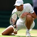 Daniel Galán en los octavos de final de Wimbledon.