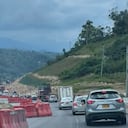 Trancón en vía Bogotá - Girardot.