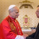 El papa León XIV y el presidente Gustavo Petro.