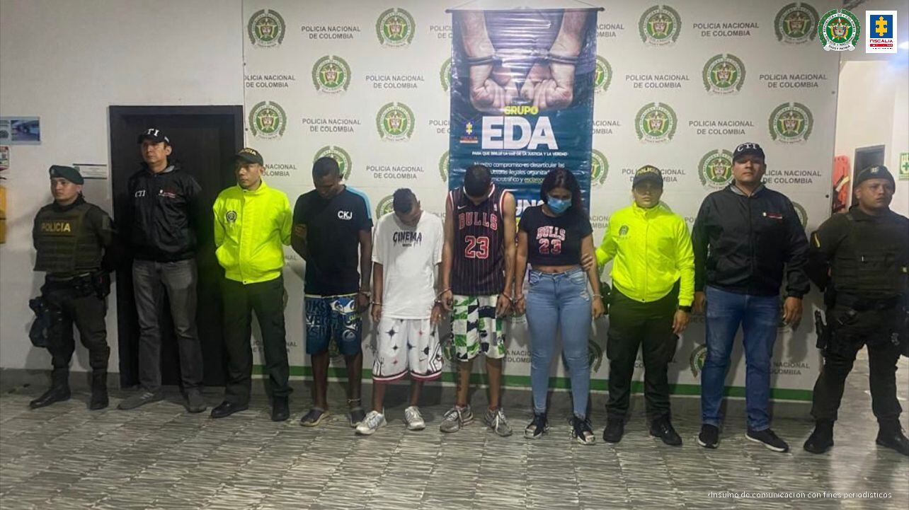 Cuatro presuntos integrantes de la banda criminal ‘Los Magos’ fueron enviados a la cárcel por homicidios en Buga, Valle.