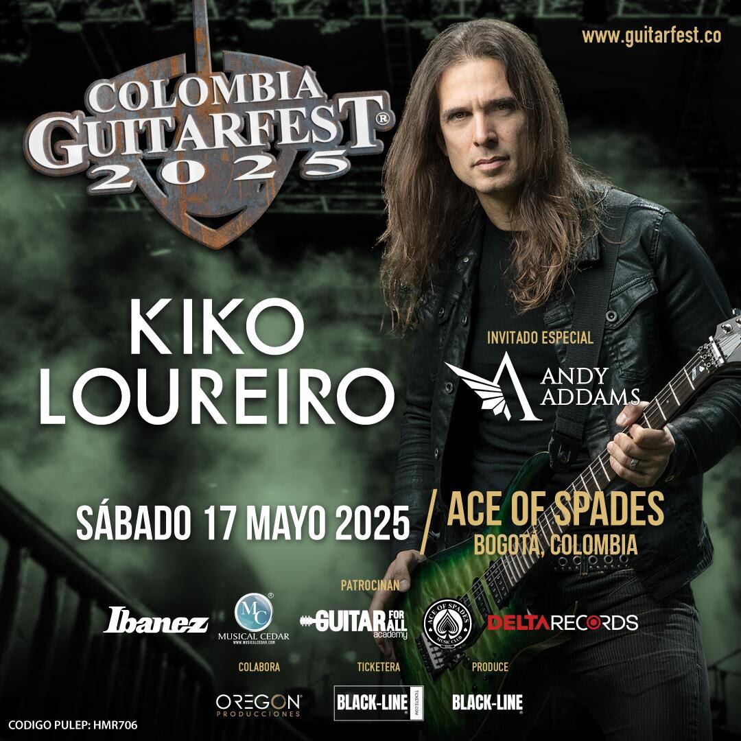 Entre 170 guitarristas jóvenes del país, uno será coronado, y luego, Kiko Loureiro elevará la jornada con un cierre entre concierto y clínica.
