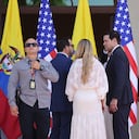 Marco Rubio con el presidente Abelardo De La Espriella, en la Sede Alterna de la Presidencia de la República en Barranquilla