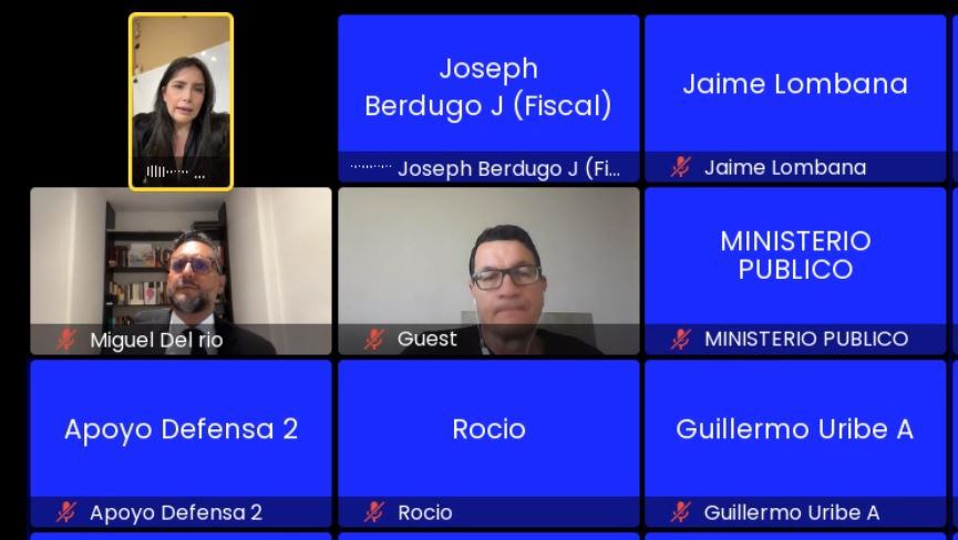 Aida Merlano declara en el juicio contra el empresario Julio Gerlein.