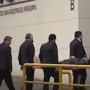 Postulante en camilla