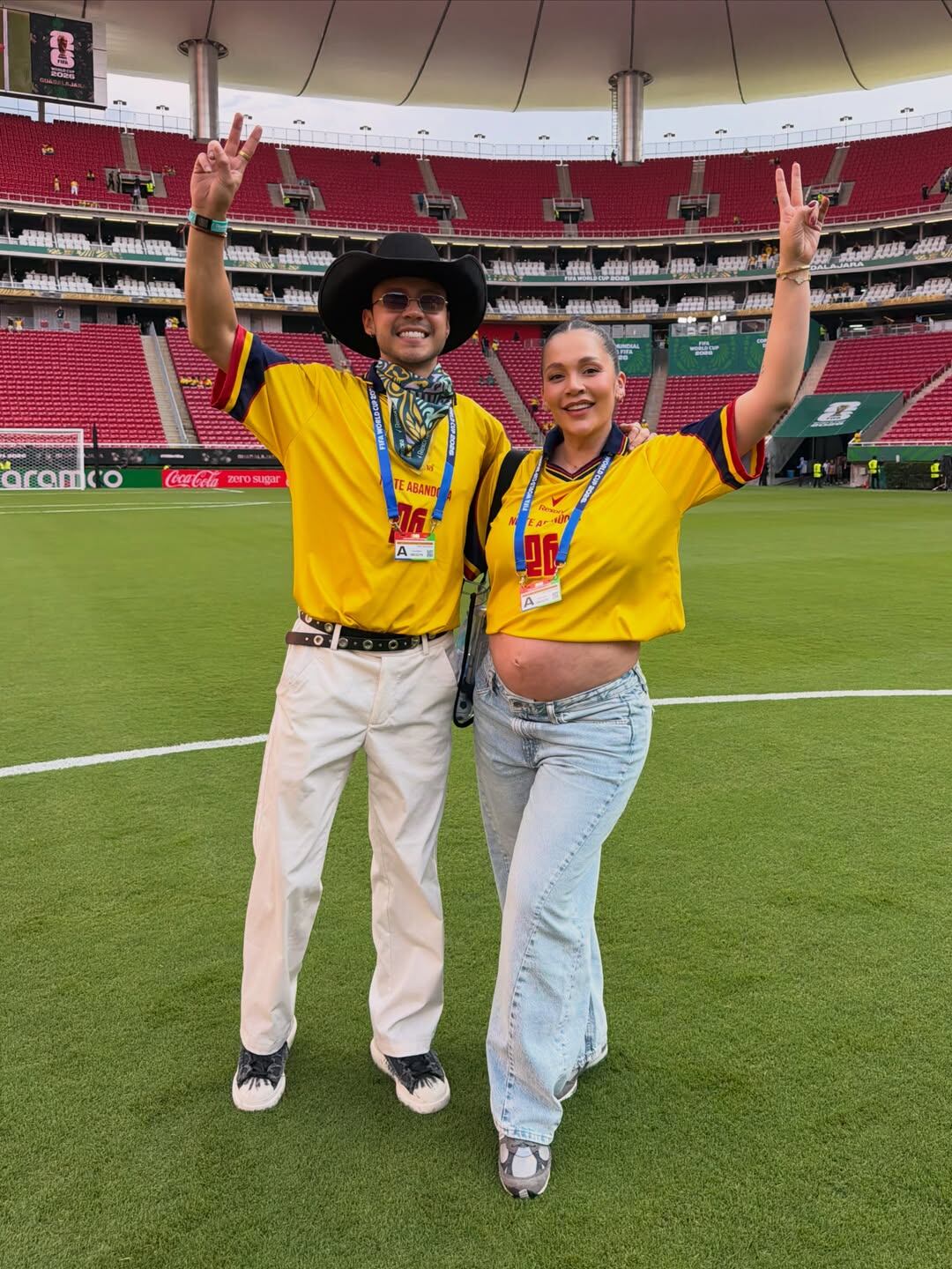 Lina Tejeiro y el influencer Mario Ruiz.