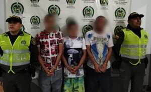 Los capturados fueron puestos a disposición de la Fiscalía General de la Nación.