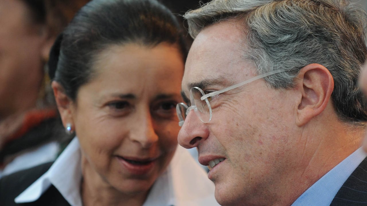 Lina Moreno y Álvaro Uribe en 2010.