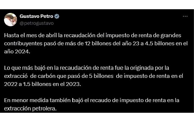 el ministro Ricardo Bonilla tuvo la posibilidad de exponer en audiencia pública los graves efectos que iba a tener para la economía colombiana que se cayera la medida de deducir las regalías de la declaración de renta de las empresas de la industria extractivista.