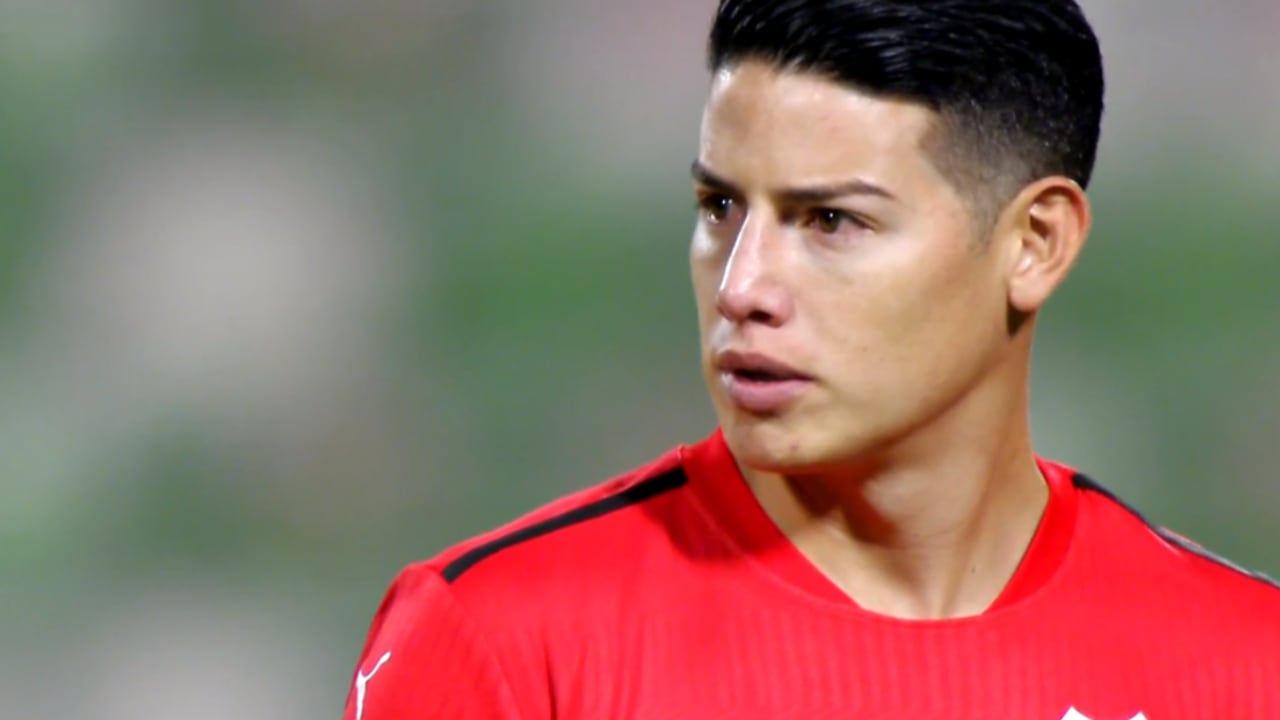 James Rodríguez llegó a estar en duda por las molestias que lo hicieron perderse el partido pasado