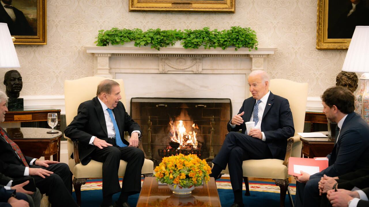 El presidente de Estados Unidos, Joe Biden, y Edmundo González se reunieron en la Casa Blanca.
