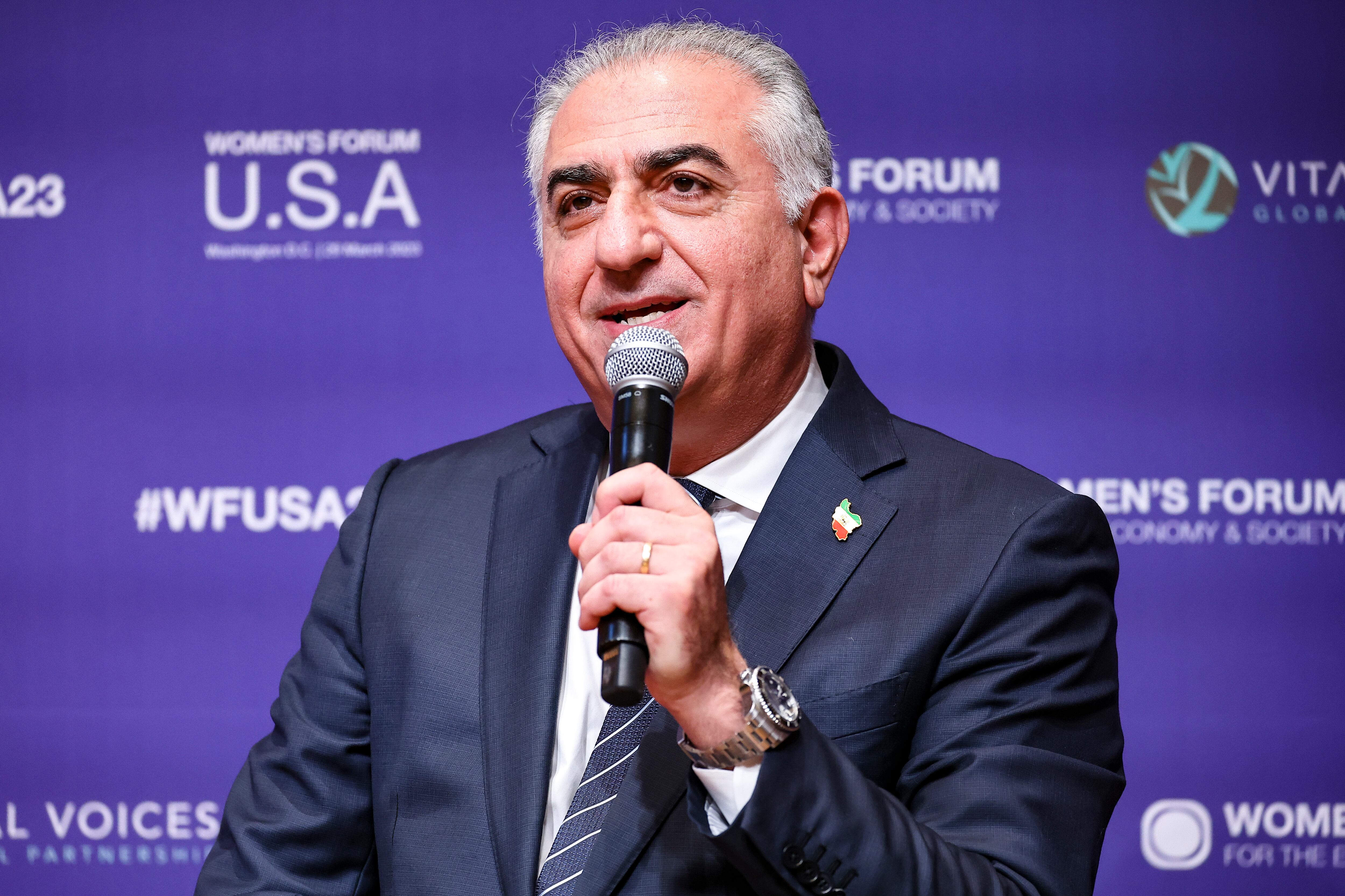 Reza Pahlavi, expríncipe heredero de Irán.