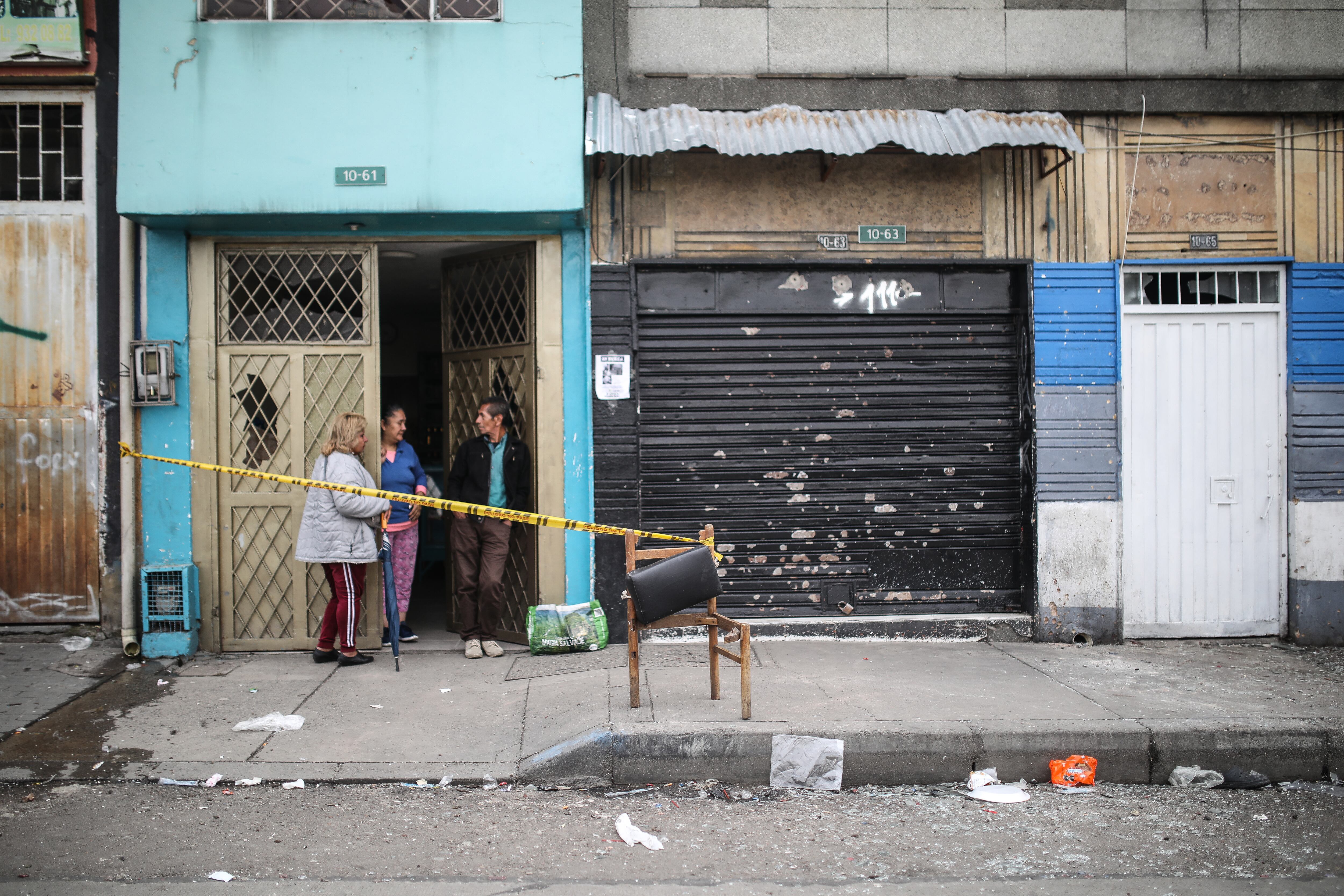 Operativo barrio San Bernardo, punto de la explosión