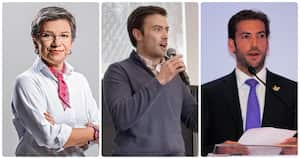 Claudia López, Esteban Santos y Martín Santos.