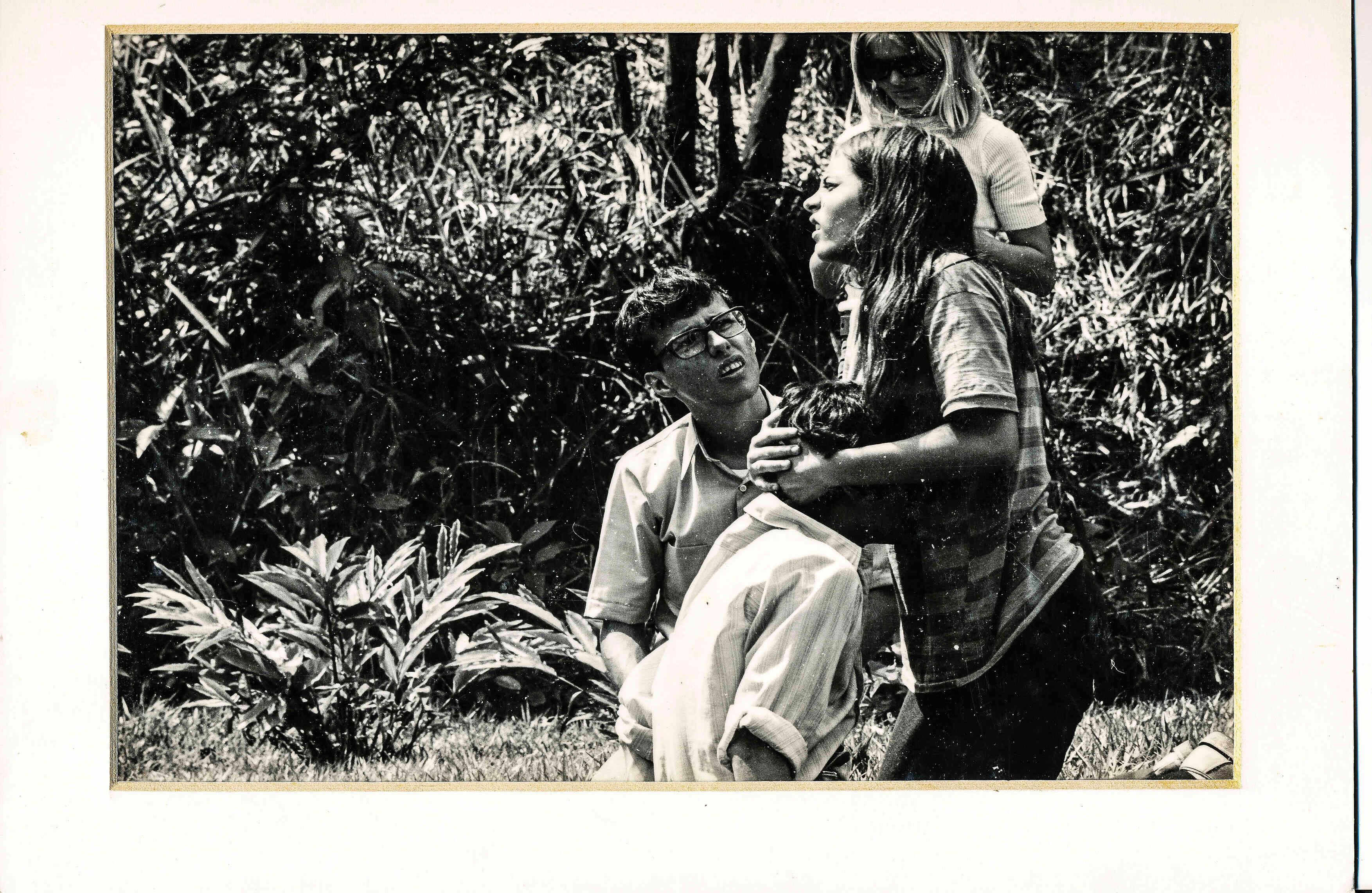 Durante el rodaje del corto 'Angelita y Miguel Ángel', en 1971, a los 20 años.