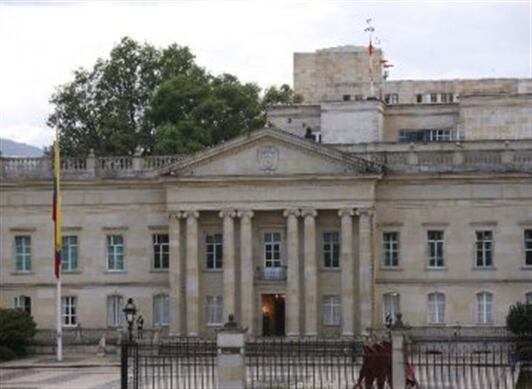La Casa de Nariño en Bogotá.