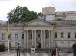 La Casa de Nariño en Bogotá.