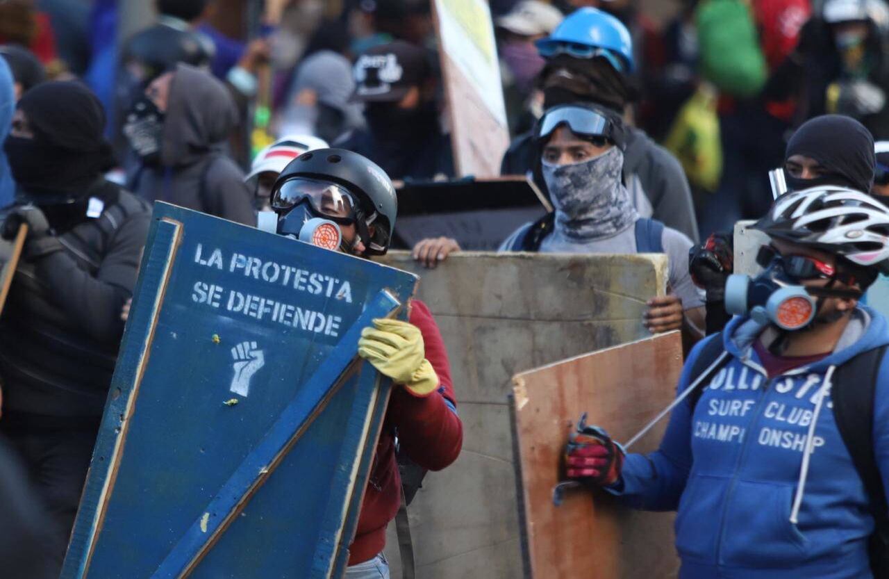 Según la Policía Nacional, en todo el país se realizaron 154 actividades relacionadas con el paro, 80 concentraciones y 50 marchas. Foto: Diana Rey Melo