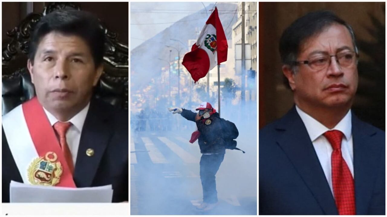 Colombia, México, Argentina y Bolivia respaldan al destituido presidente peruano, Pedro Castillo.