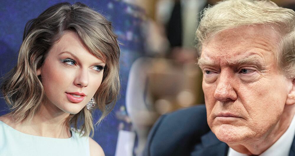 Trump elogia la belleza de Taylor Swift pero critica su posición demócrata.