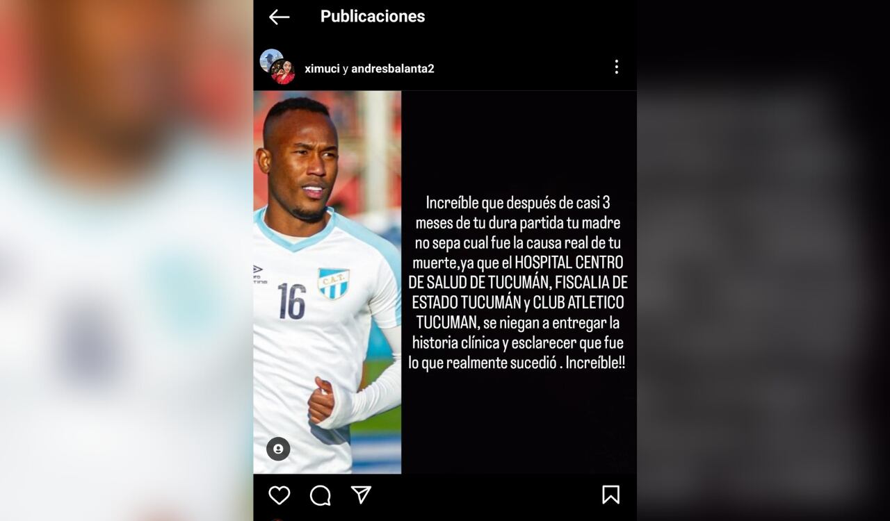 Madre de Andrés Balanta exige conocer la historia clínica de su hijo.
