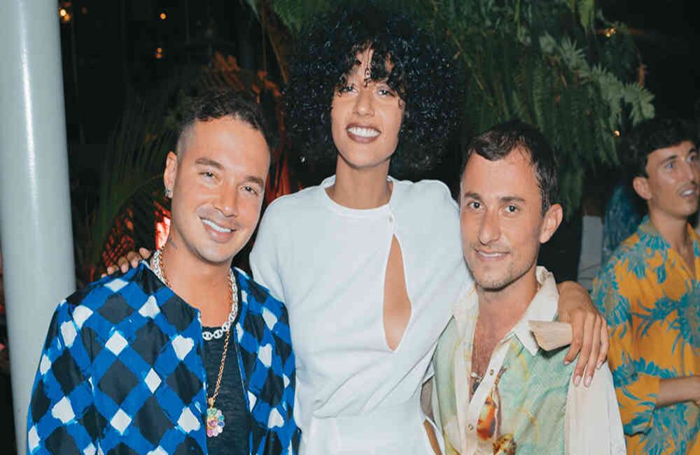 J Balvin, Damaris Goddrie y Esteban Cortázar.