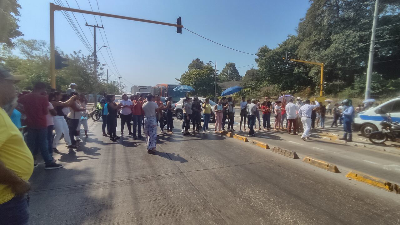 Protestas de docentes en Cartagena