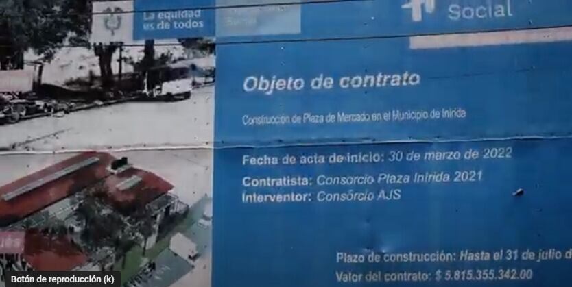 Proyecto Plaza de mercado de Inírida, Guainía