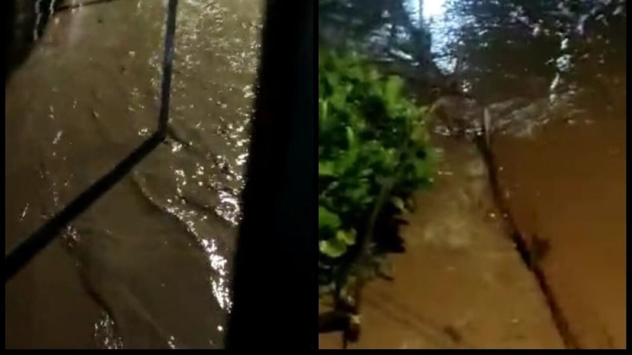 Por medio de videos aficionados, los habitantes del municipio de Supía mostraban como la fuerza del agua se llevaba todo a su paso.