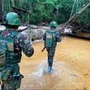 Operativo contra la minería ilegal entre Colombia y Brasil en el Amazonas.