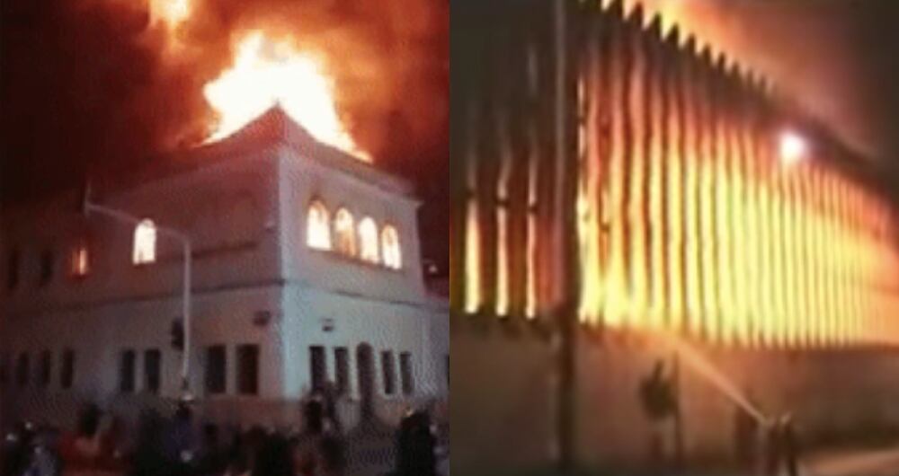 Palacios de Justicia en llamas