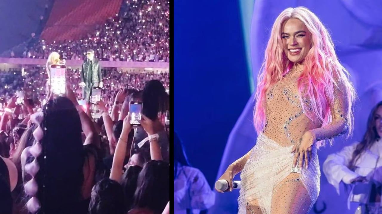 Karol G cantó con Ryan Castro en Medellín