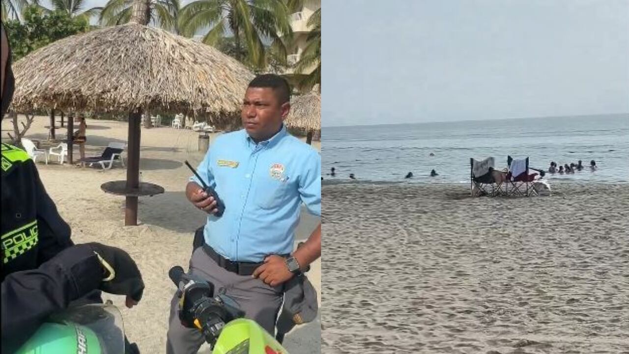 Según el relato de la mujer, el funcionario le pedía usar una silla playera.