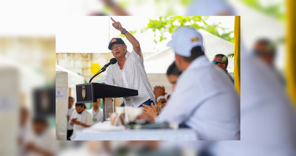 El presidente Gustavo Petro, en Cartagena