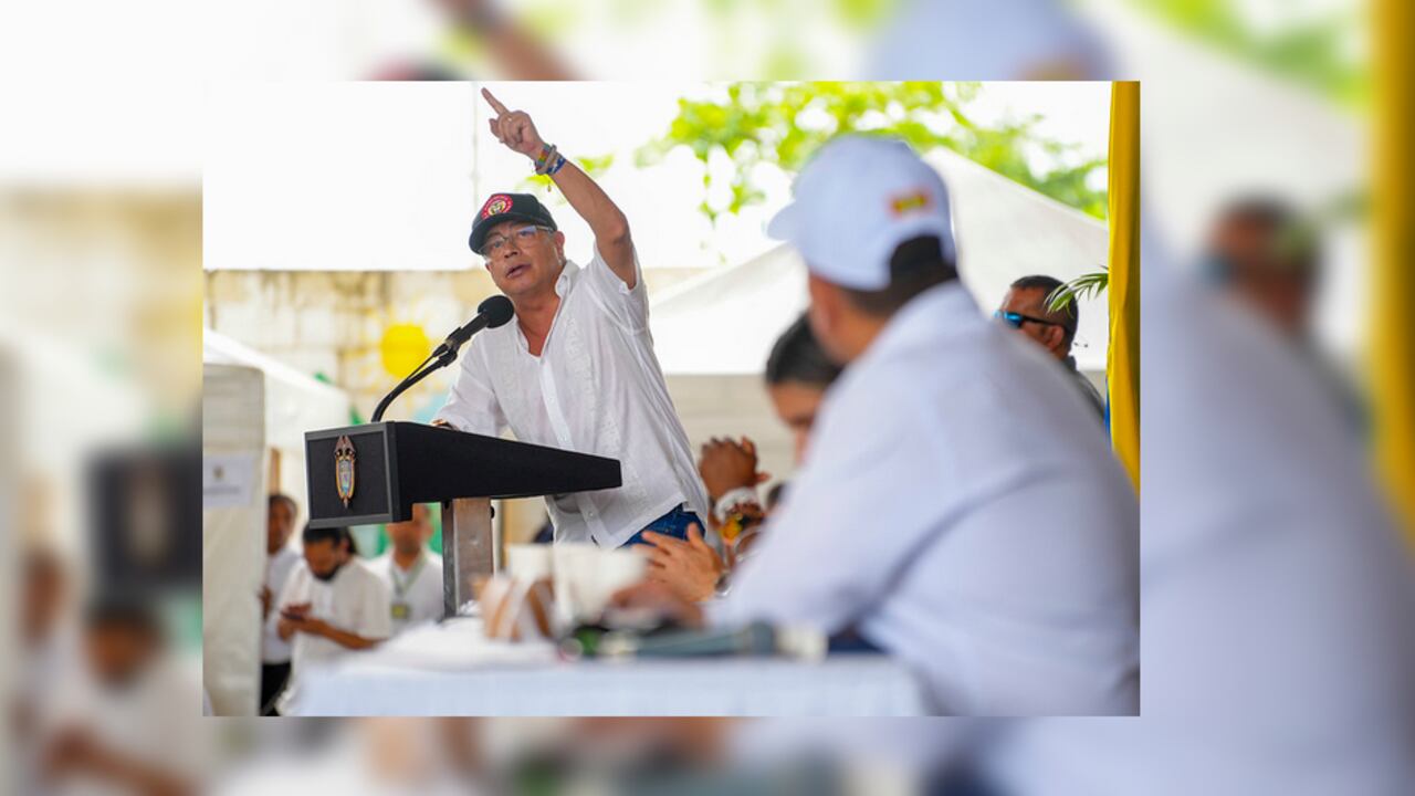 El presidente Gustavo Petro, en Cartagena