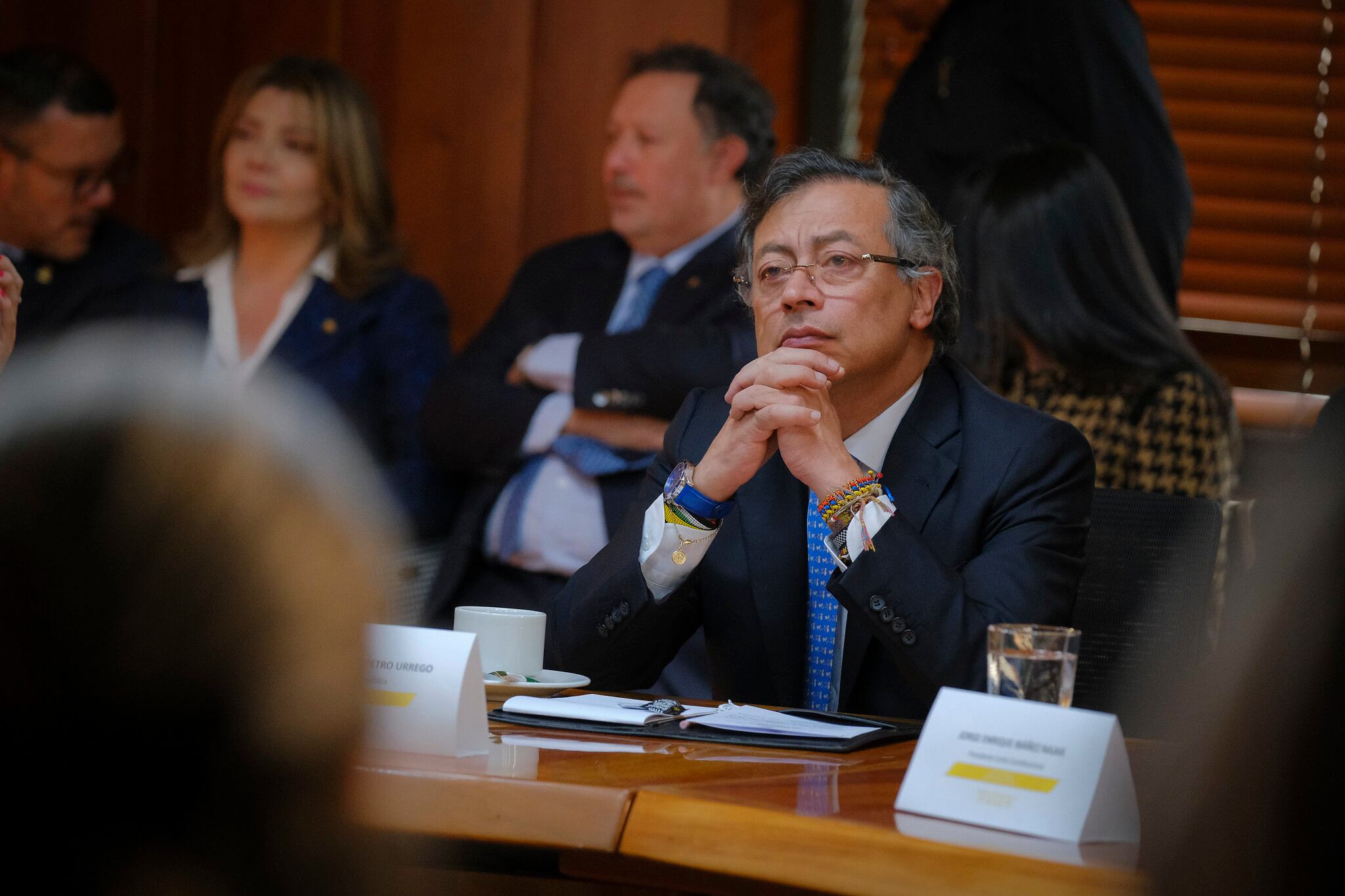 El presidente, Gustavo Petro, en la Corte Constitucional, en Bogotá, el 12 de junio de 2025