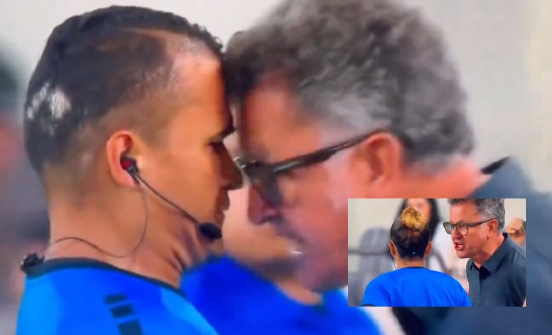 El técnico colombiano Juan Carlos Osorio fue expulsado a los 13 minutos.