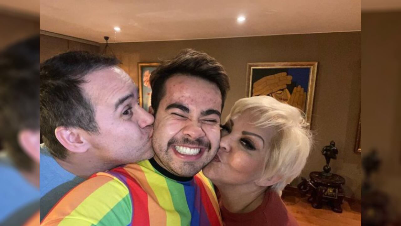 La Gorda Fabiola, su hijo y Nelson Polania, 'Polilla'