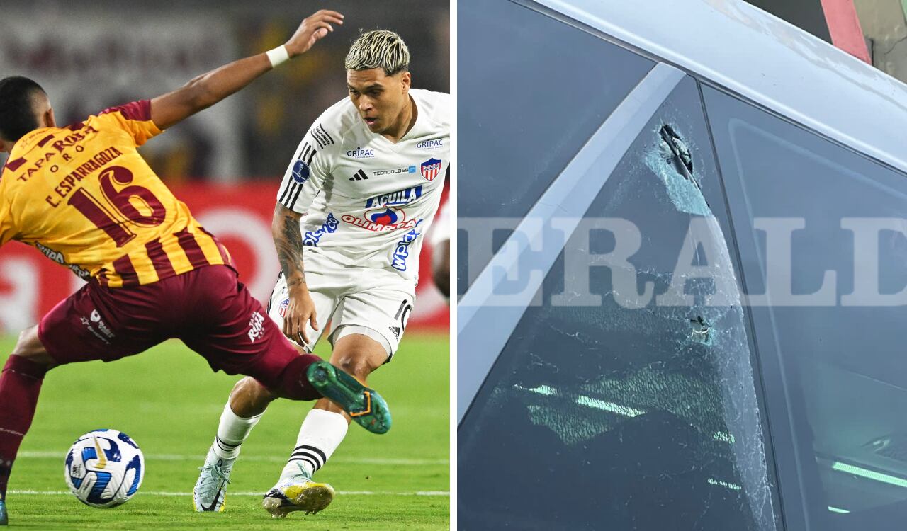 Junior de Barranquilla fue apedreado en su llegada al estadio de Ibagué.