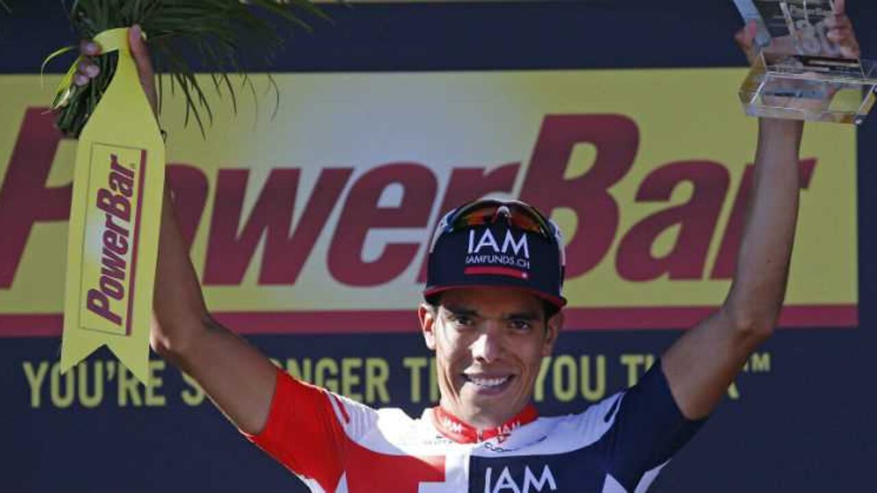 El ciclista del Valle del Cauca, de 27 años, dedicó el triunfo a su compañero español Vicente Reynés.
