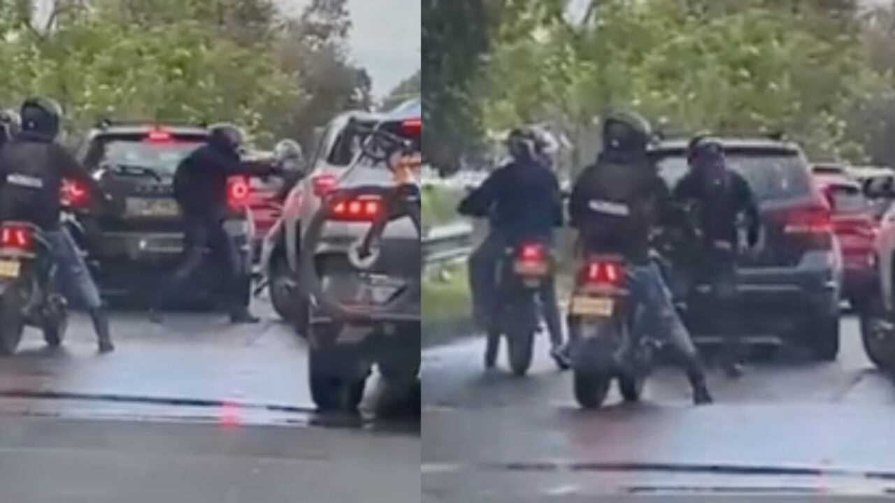 Momento exacto del robo.