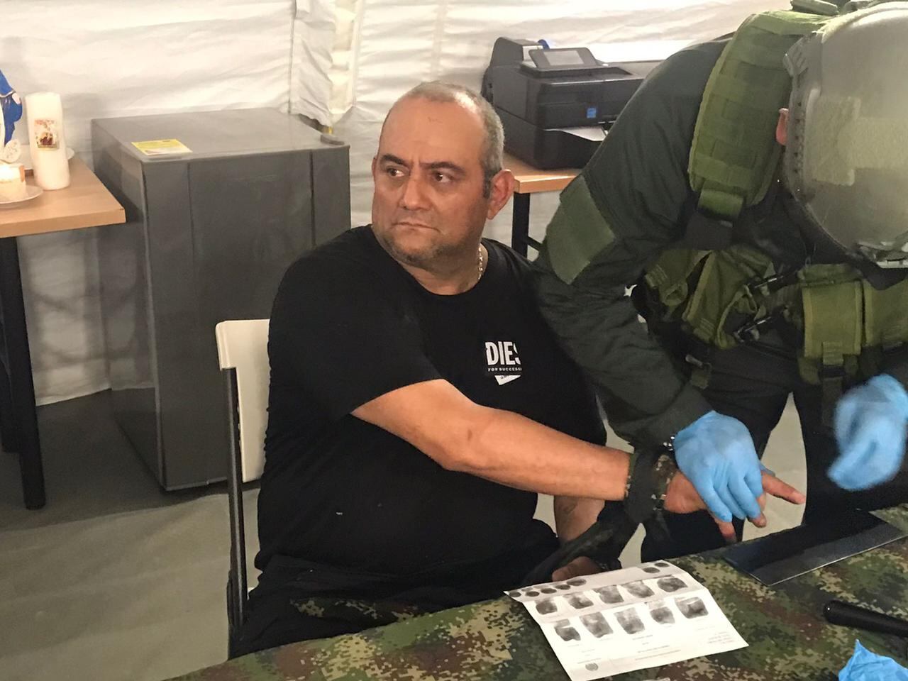 Reseña de alias Otoniel realizada por funcionarios de Policía Judicial en Carepa (Antioquia)