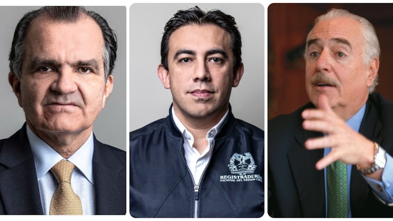 Óscar Iván Zuluaga, Alexander Vega y Andrés Pastrana.