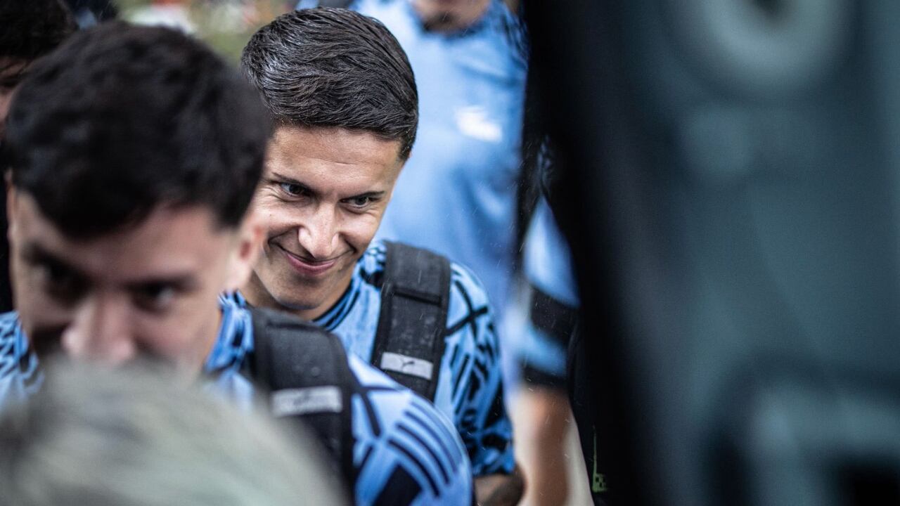 Jugadores de la Selección de Uruguay.