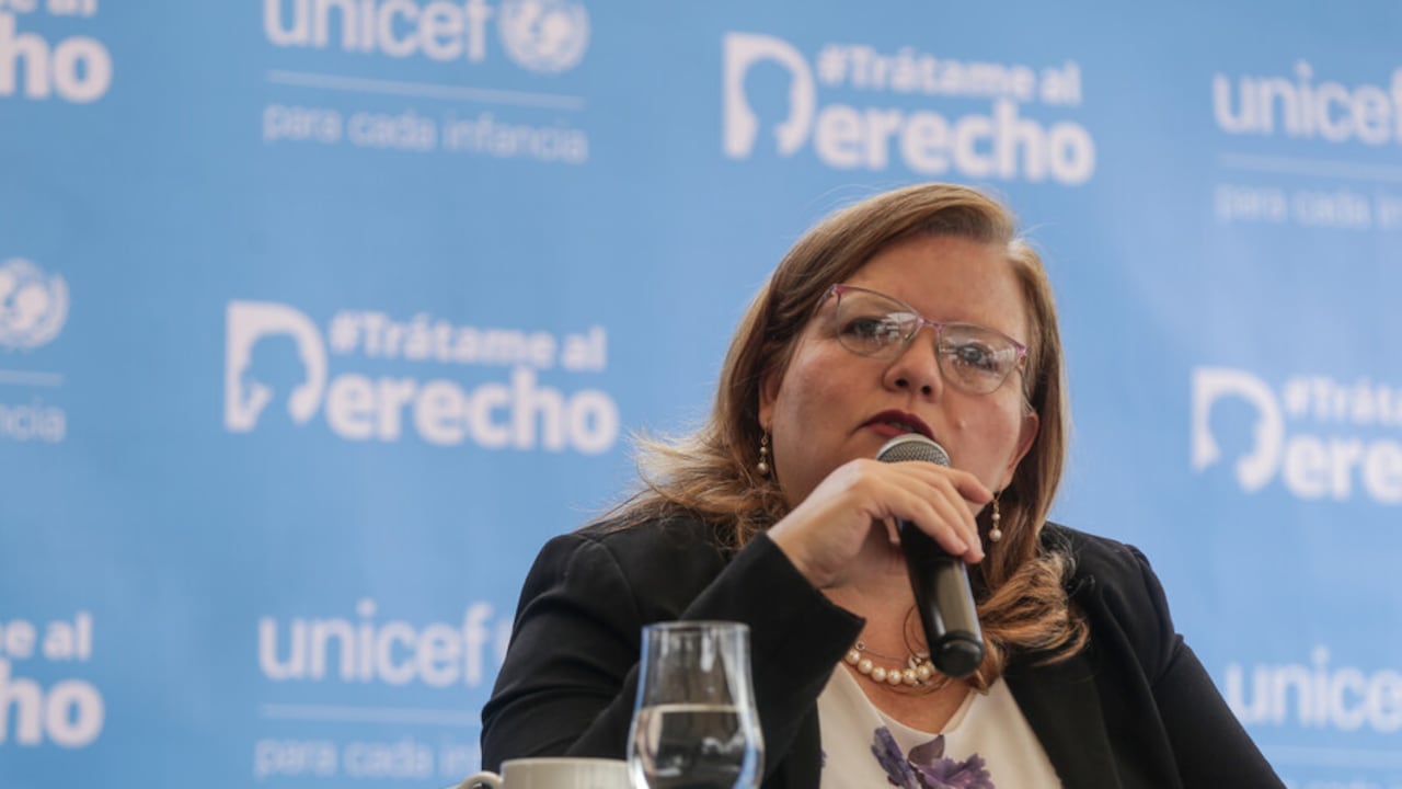 Astrid Cáceres, directora del Instituto Colombiano de Bienestar Familiar (ICBF).